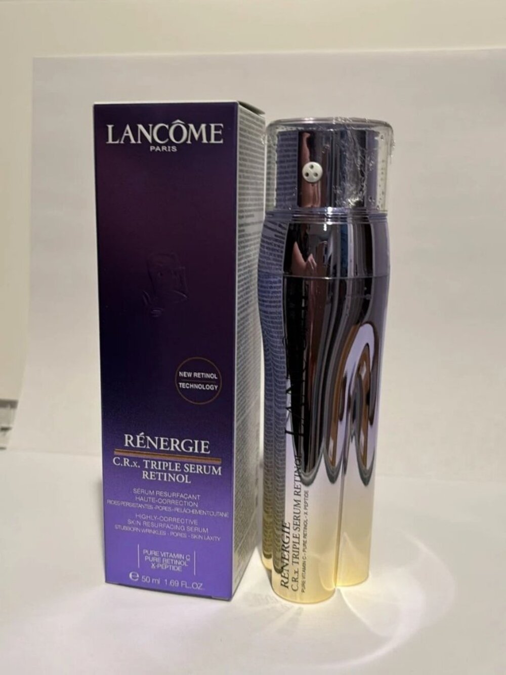 Lancome Renergie C.R.x Triple Serum RETINOL 1.7 oz / 50mL New in Box - Picture 3 of 3